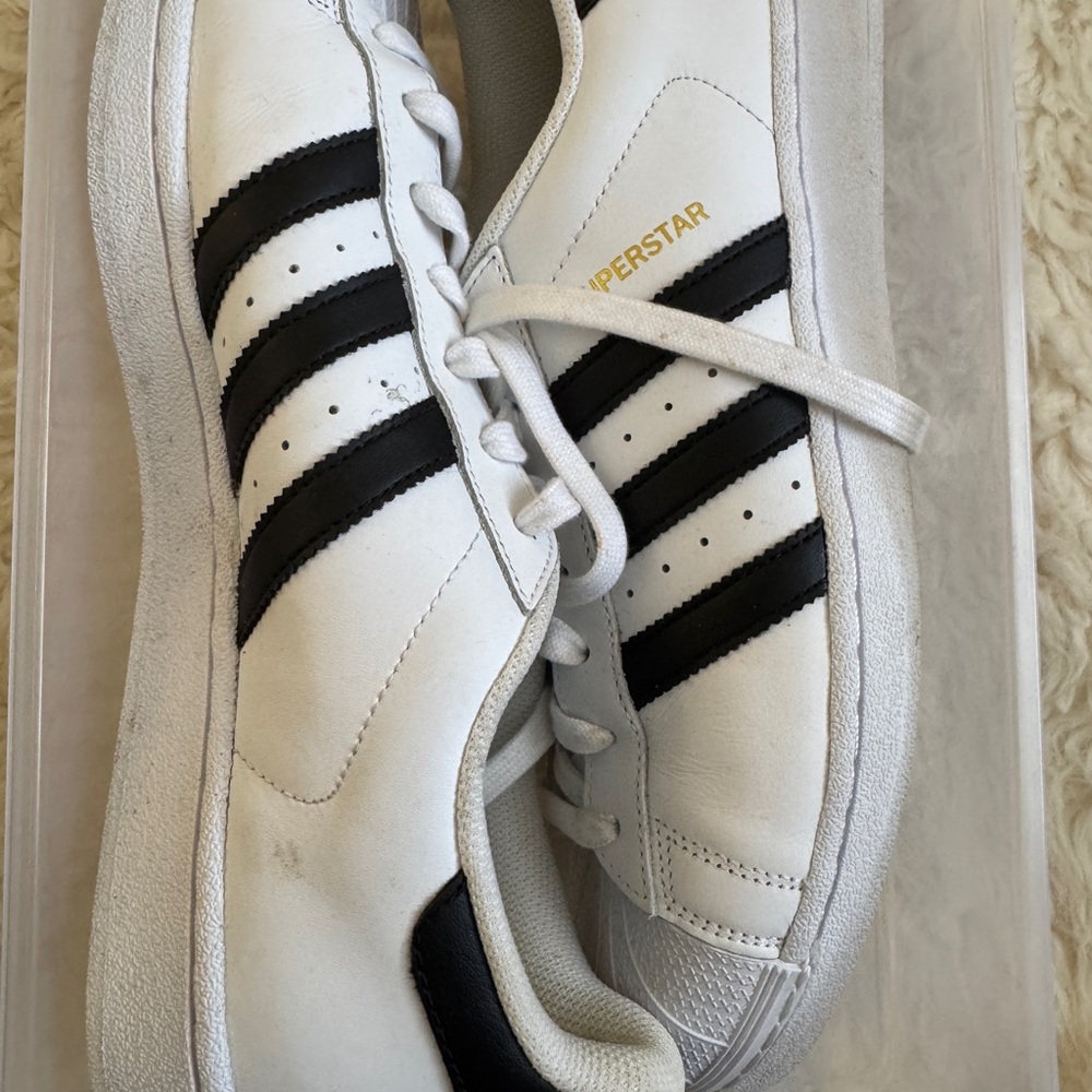 Adidas White and Black Sneakers Iconic Design